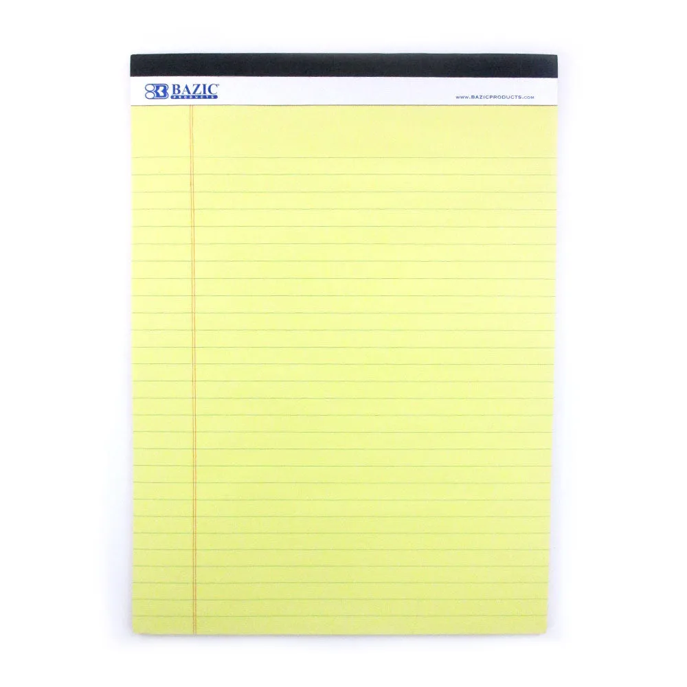 6 Pc Legal Pads Ruled Perforated Writing Pad 50 Sheets Letter Size 8.5 x 11.7