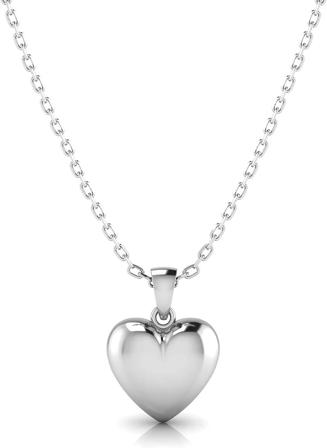 925 Sterling Silver Heart Pendant Necklace for Women and Girls - everyday wear gifts for her