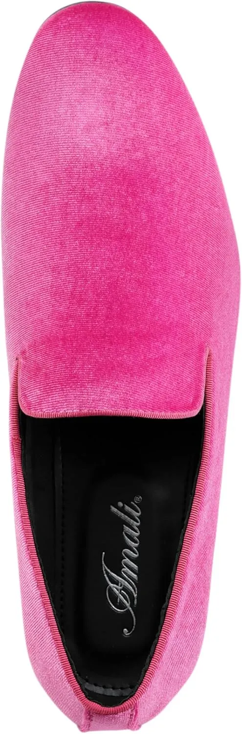 Amali Fishman Mens Dress Shoes Plush Velvet with a Quilted Design Slip-on Driver Shoes for Men Velvet Loafers The Original Smoking Men Tuxedo Slipper Shoes