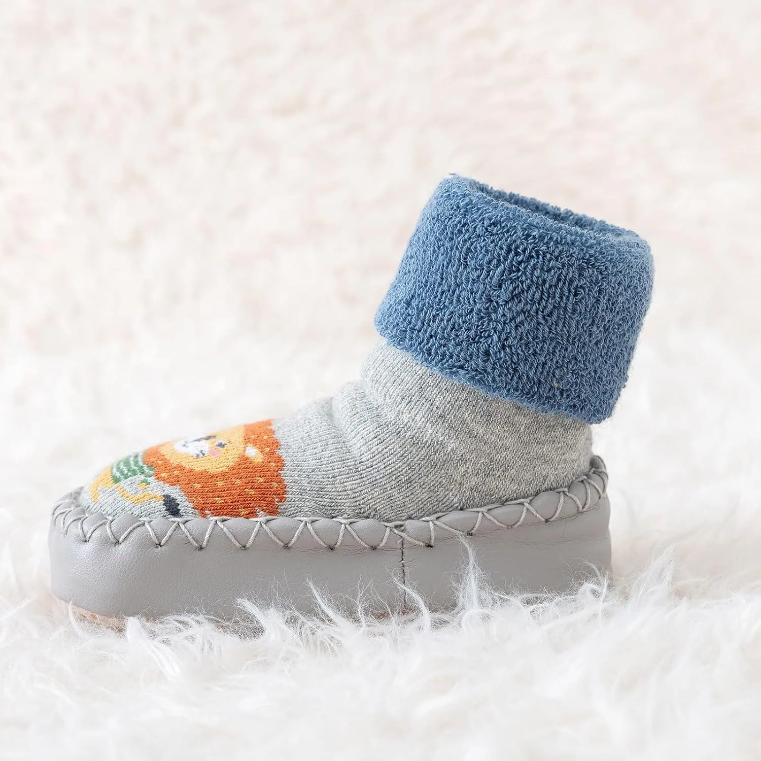 Baby Sock Shoes Children Toddler Autumn Winter Boys Girls Floor Sports Shoes Socks Shoes Flat White Shoes B