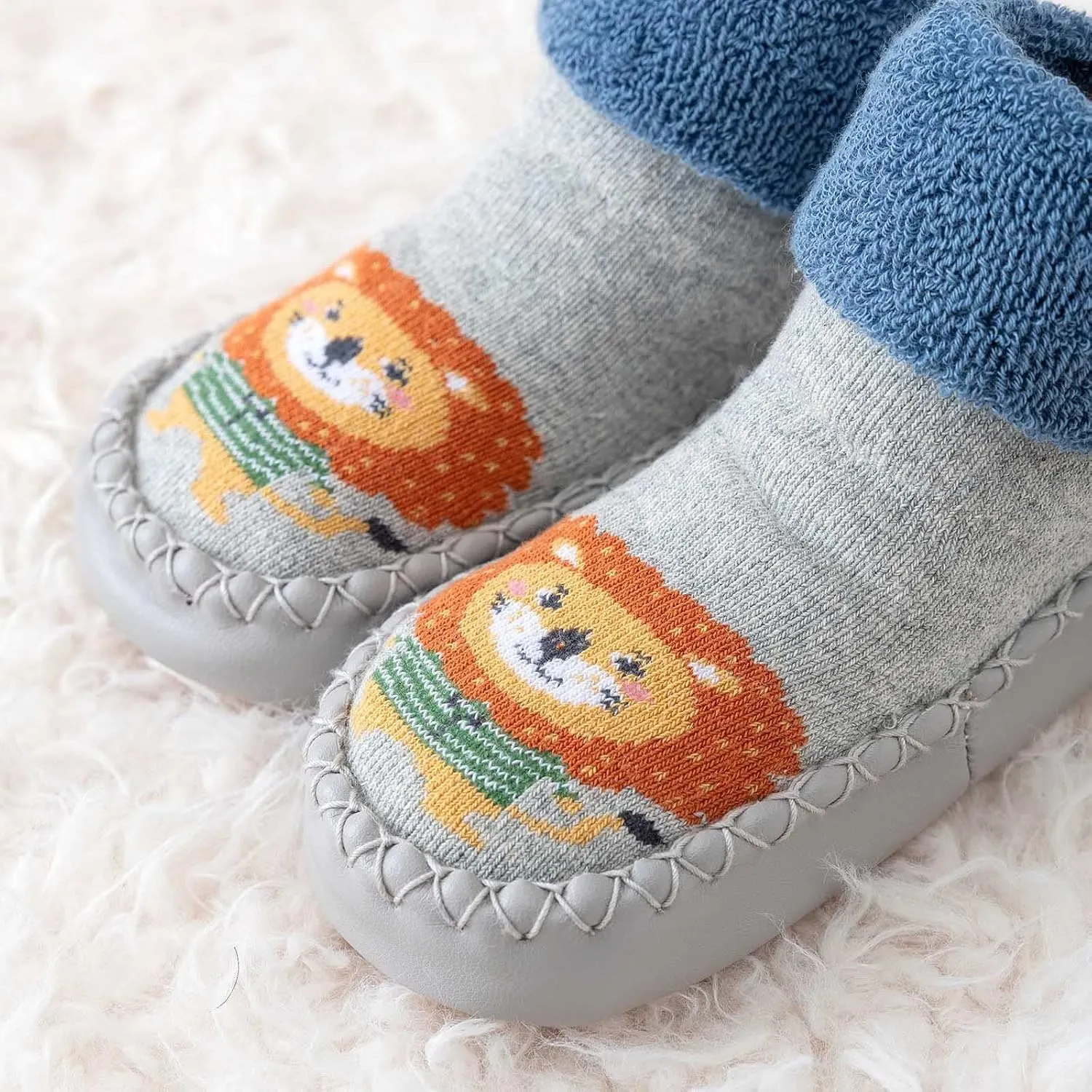 Baby Sock Shoes Children Toddler Autumn Winter Boys Girls Floor Sports Shoes Socks Shoes Flat White Shoes B