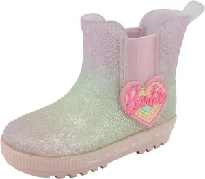 Barbie Toddler Chelsea Rain Boots, Waterproof Rubber Kids Boots