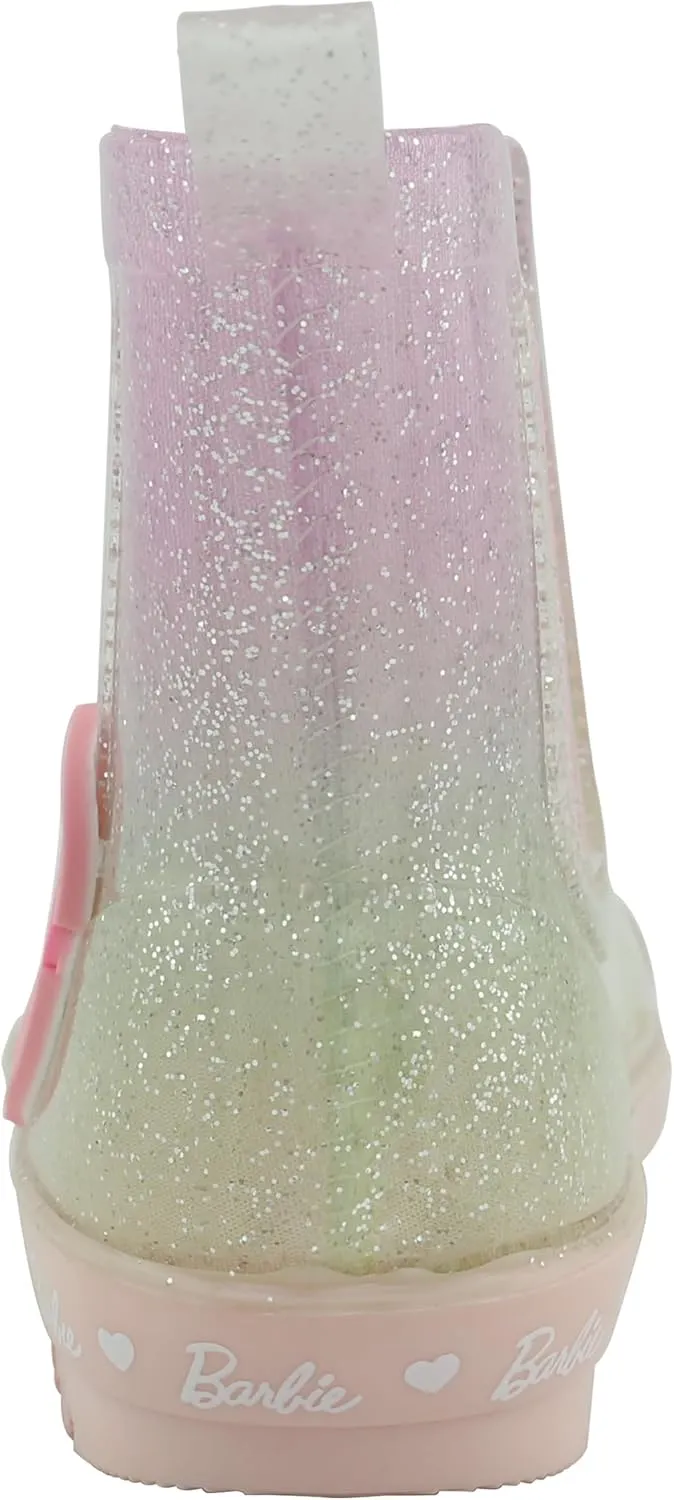 Barbie Toddler Chelsea Rain Boots, Waterproof Rubber Kids Boots