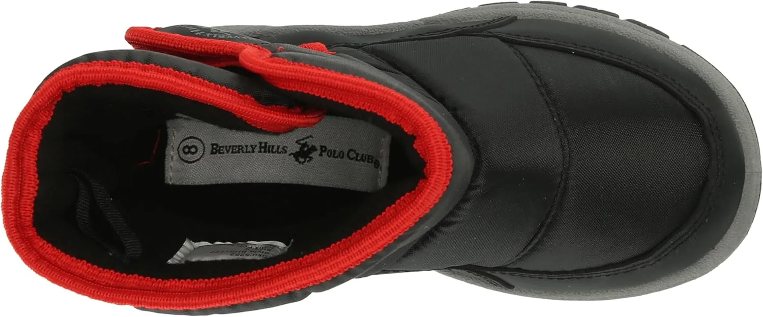 Beverly Hills Polo Club Boy's Insulated Winter Snow Boots Warm Slip Resistant