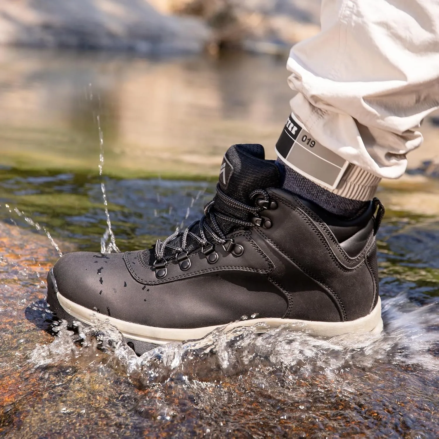 CC-Los Men's DualTrek Waterproof Hiking Boots Work Boots Size 7.5-14