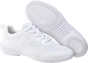 Cheer Shoes Boy White Dance Shoes Youth Cheerleading Sports Training Athletic Comfortable Shoes Breathable Girl  (White, 41)