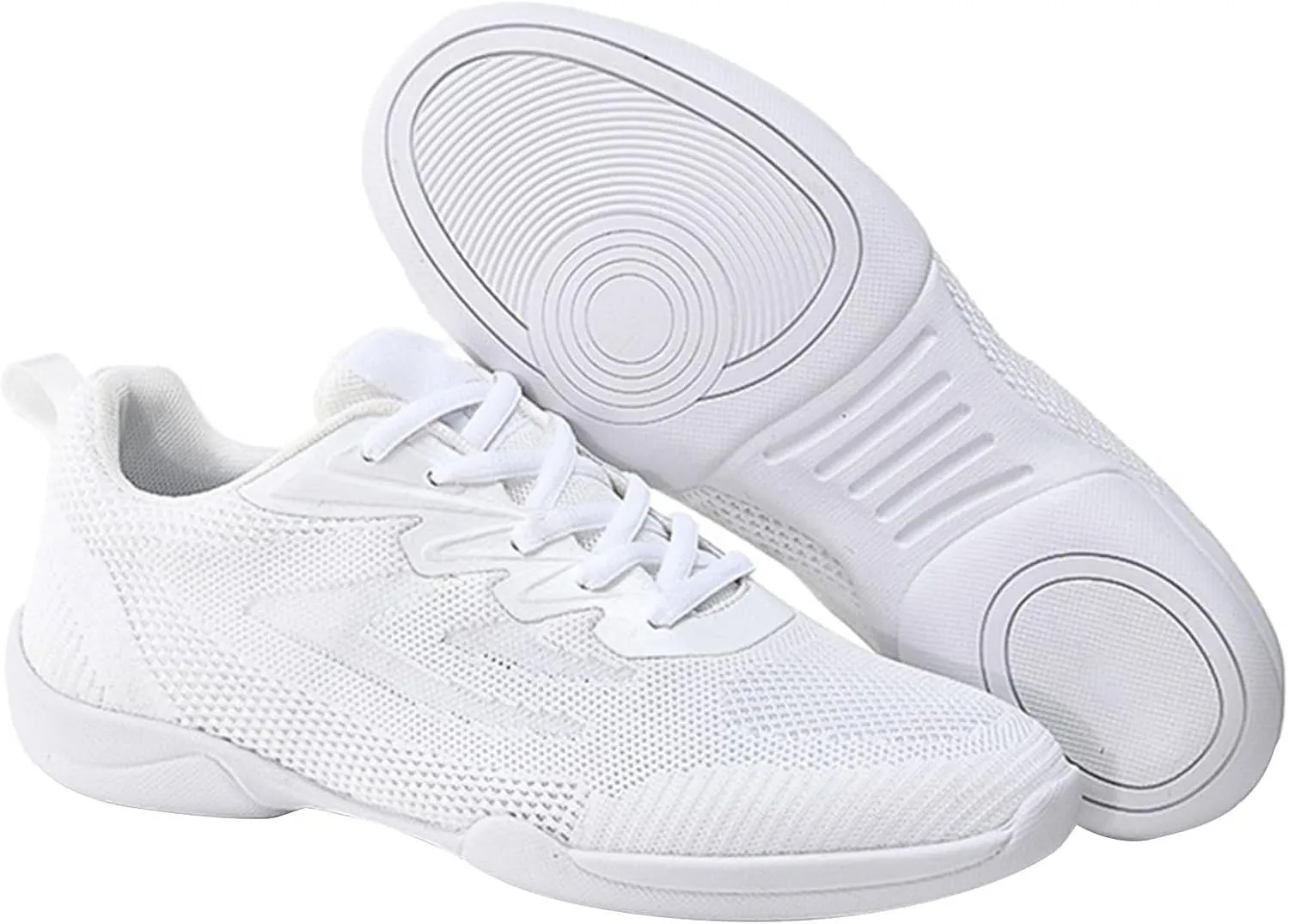 Cheer Shoes Boy White Dance Shoes Youth Cheerleading Sports Training Athletic Comfortable Shoes Breathable Girl  (White, 41)