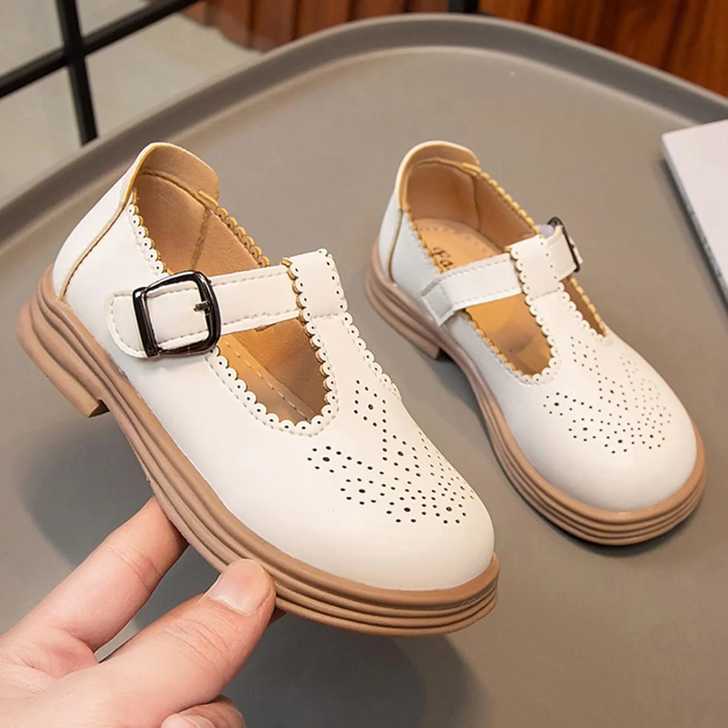 Children Shunky Heel Flower Sandals Fashion Princess Shoes Performance Sandals Children Shoes Girls Beach Sandals