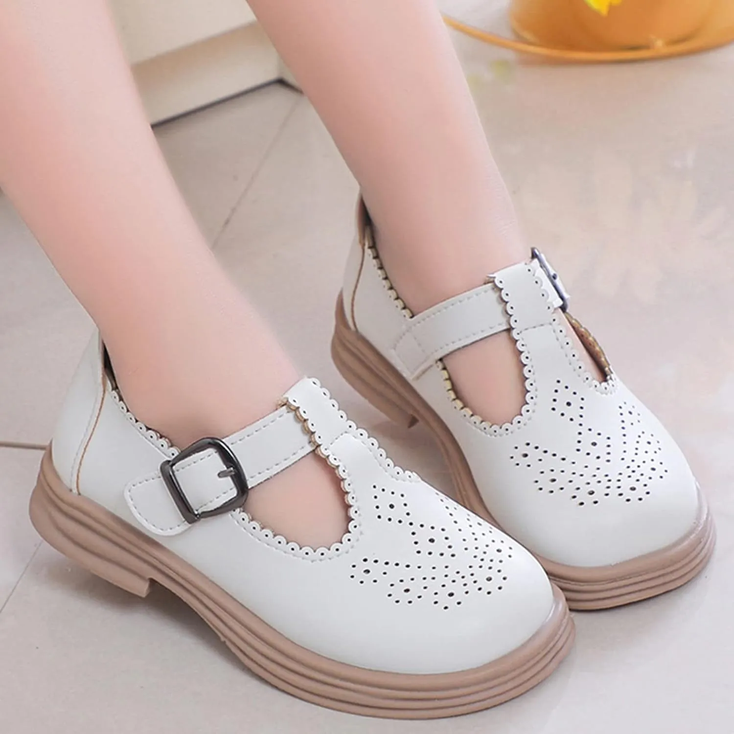 Children Shunky Heel Flower Sandals Fashion Princess Shoes Performance Sandals Children Shoes Girls Beach Sandals