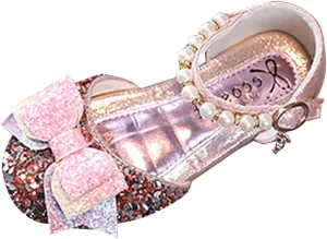 Children Soft Sole Shoes Toddler Baby Casual Princess Dress Shoes Comfortable Flat Outdoor Girls Rhinestones