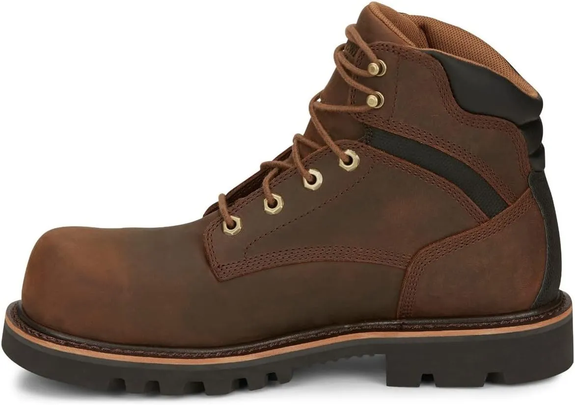 Chippewa Sador 6" Composite Toe Men's Work Boot - Slip-Resistant, Durable, EH Rated Work Boots for Men - Industrial & Construction Footwear