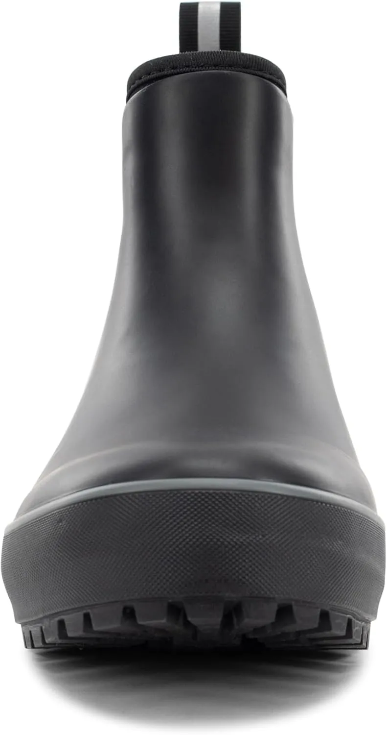 Chooka Women's Everyday Neoprene Waterproof Ankle Rain Boots | Slip-On Chelsea Insulated Rubber Boots for Women