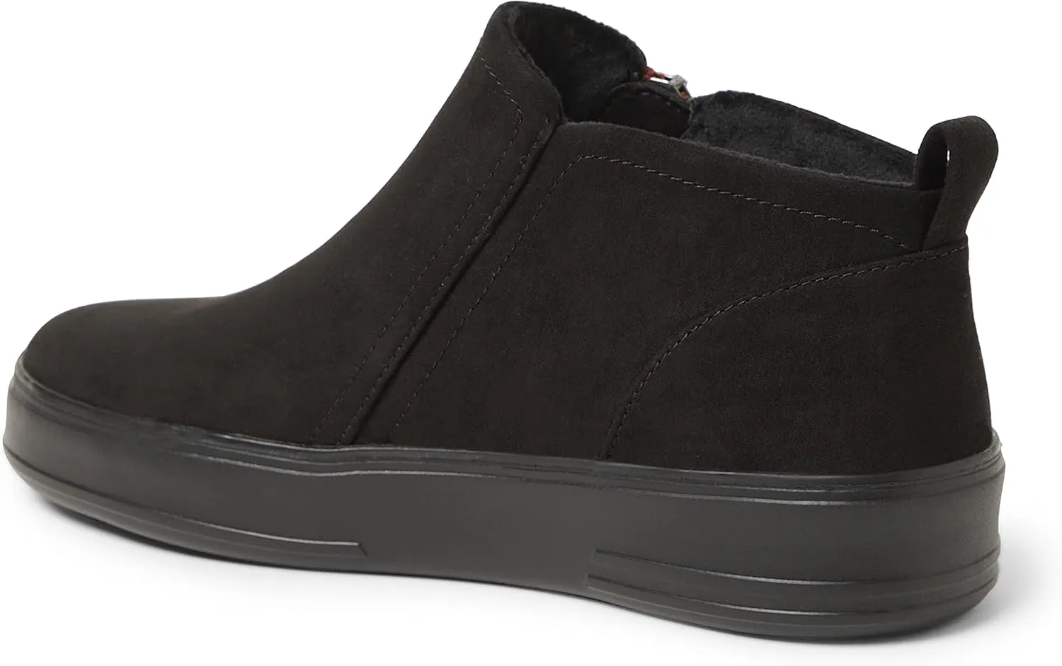 Dearfoams Women's Original Comfort Val Side Zip Wedge Sneaker