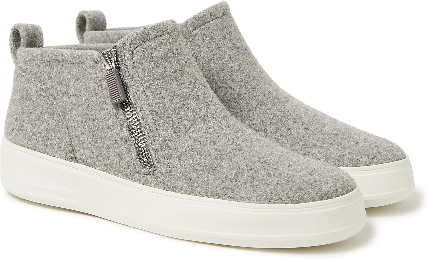 Dearfoams Women's Original Comfort Val Side Zip Wedge Sneaker