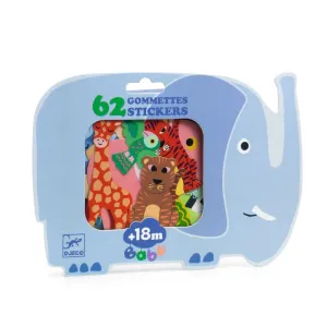 Djeco Stickers - Safari animals