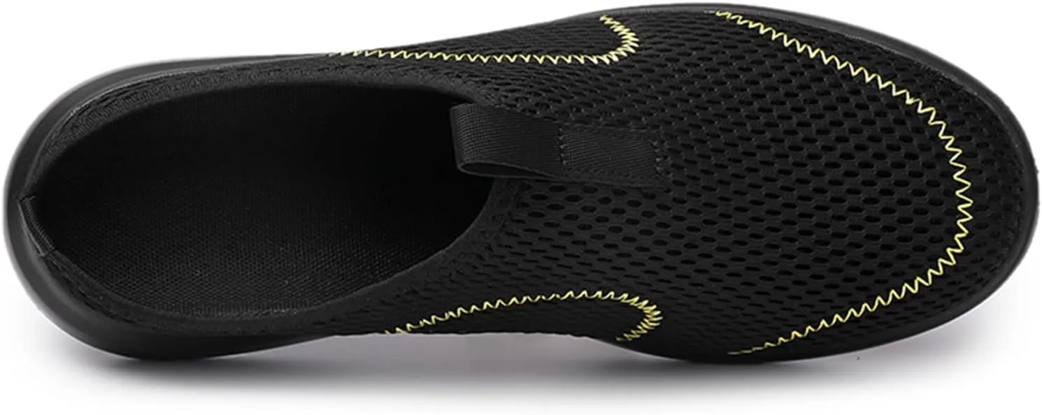 Fashion Summer Men Breathable Mesh Flat Elastic Casual Shoes Mens Sneaker Socks Sneaker