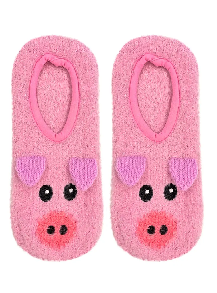 Fuzzy Pig Slipper