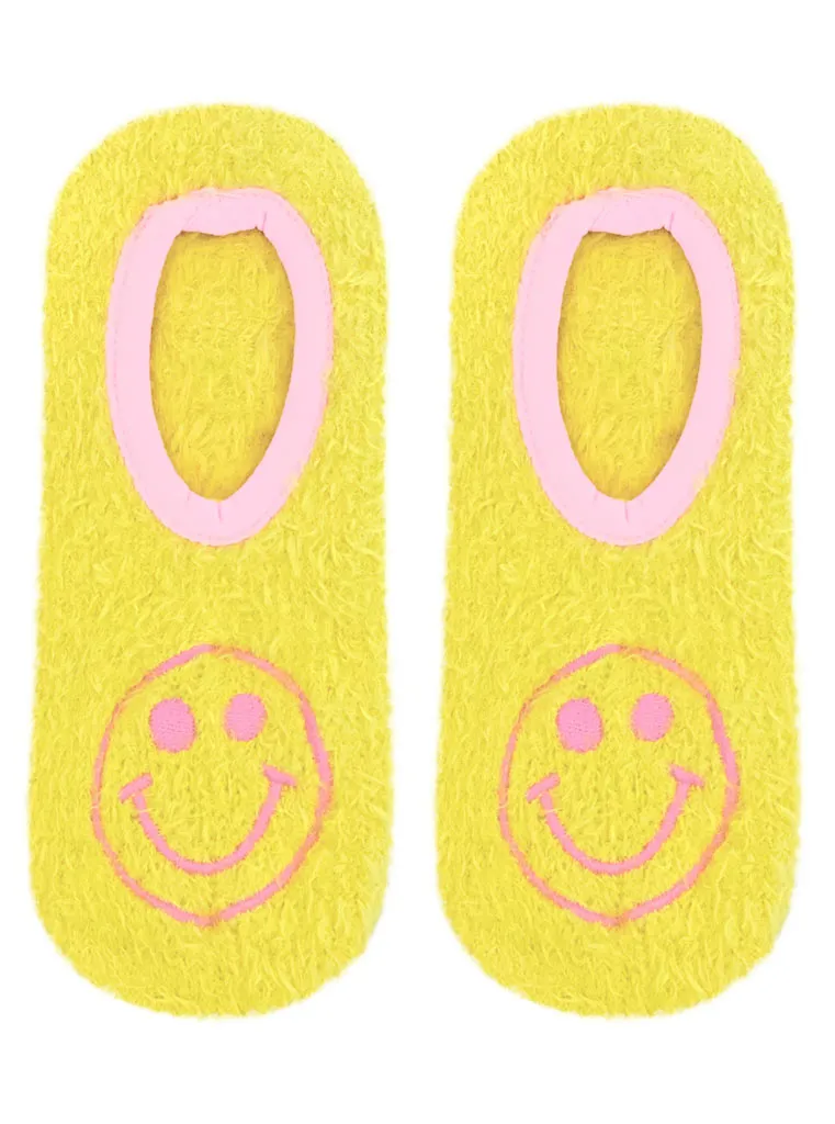 Fuzzy Smile Slipper