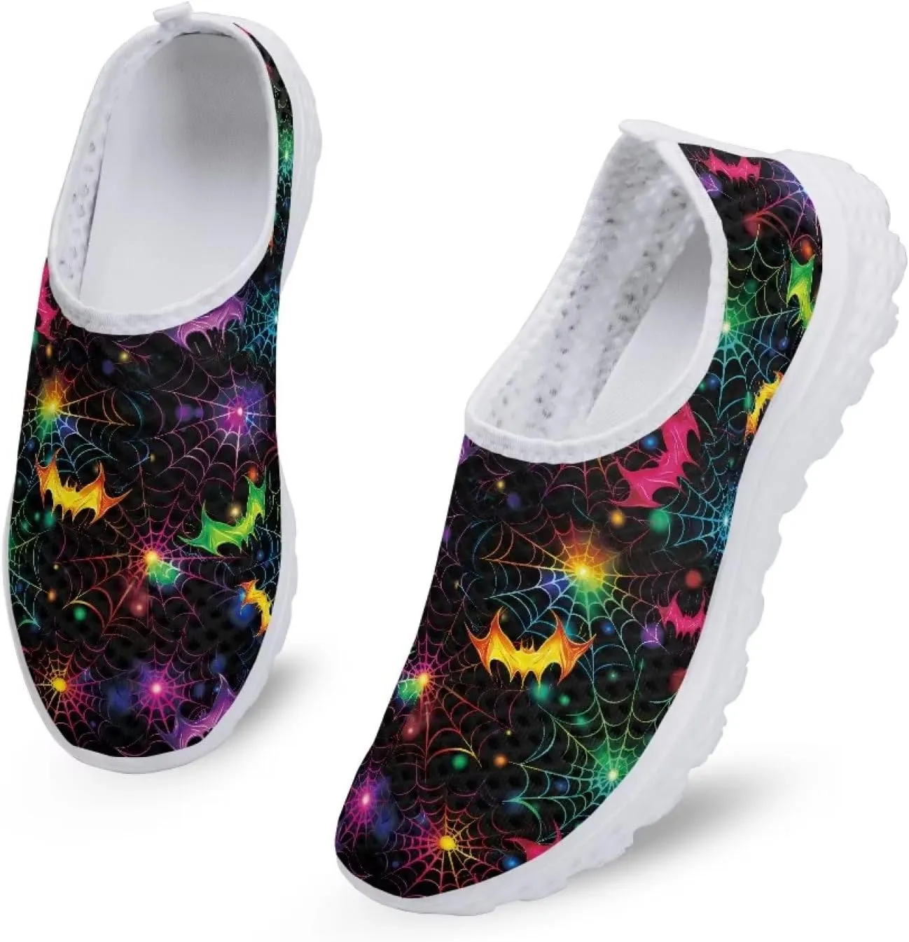 GIFTPUZZ Women Men Casual Non Slip Comfort Walking Shoes Soft Lightweight Slip On Sneakers