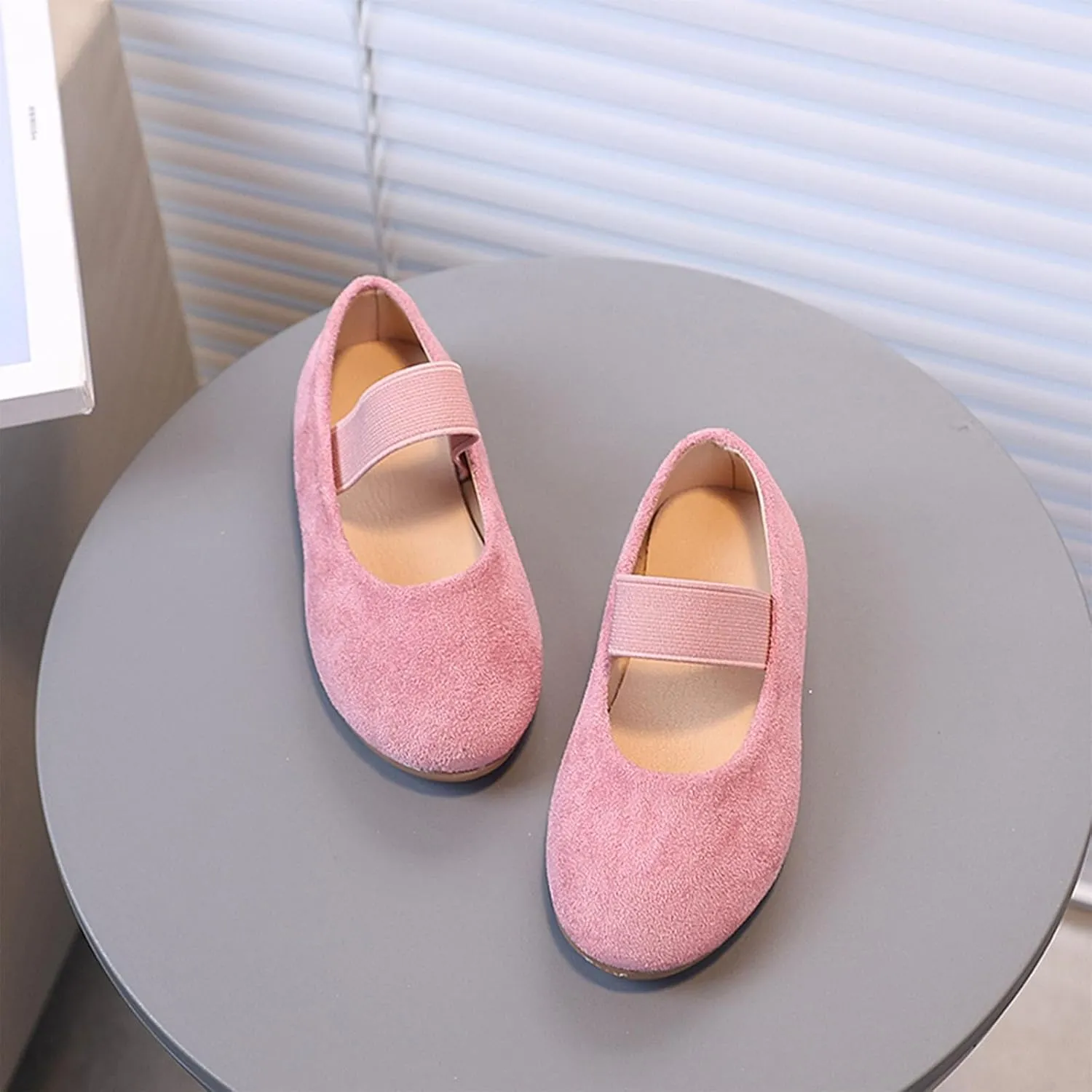 Girls Sandals Low Heels Pure Color Simple Princess Shoes For Girls Fashion Trend Single Shoes Comfortable Soft Sole Slip On