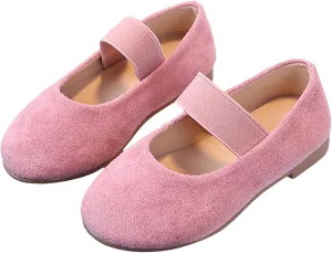 Girls Sandals Low Heels Pure Color Simple Princess Shoes For Girls Fashion Trend Single Shoes Comfortable Soft Sole Slip On