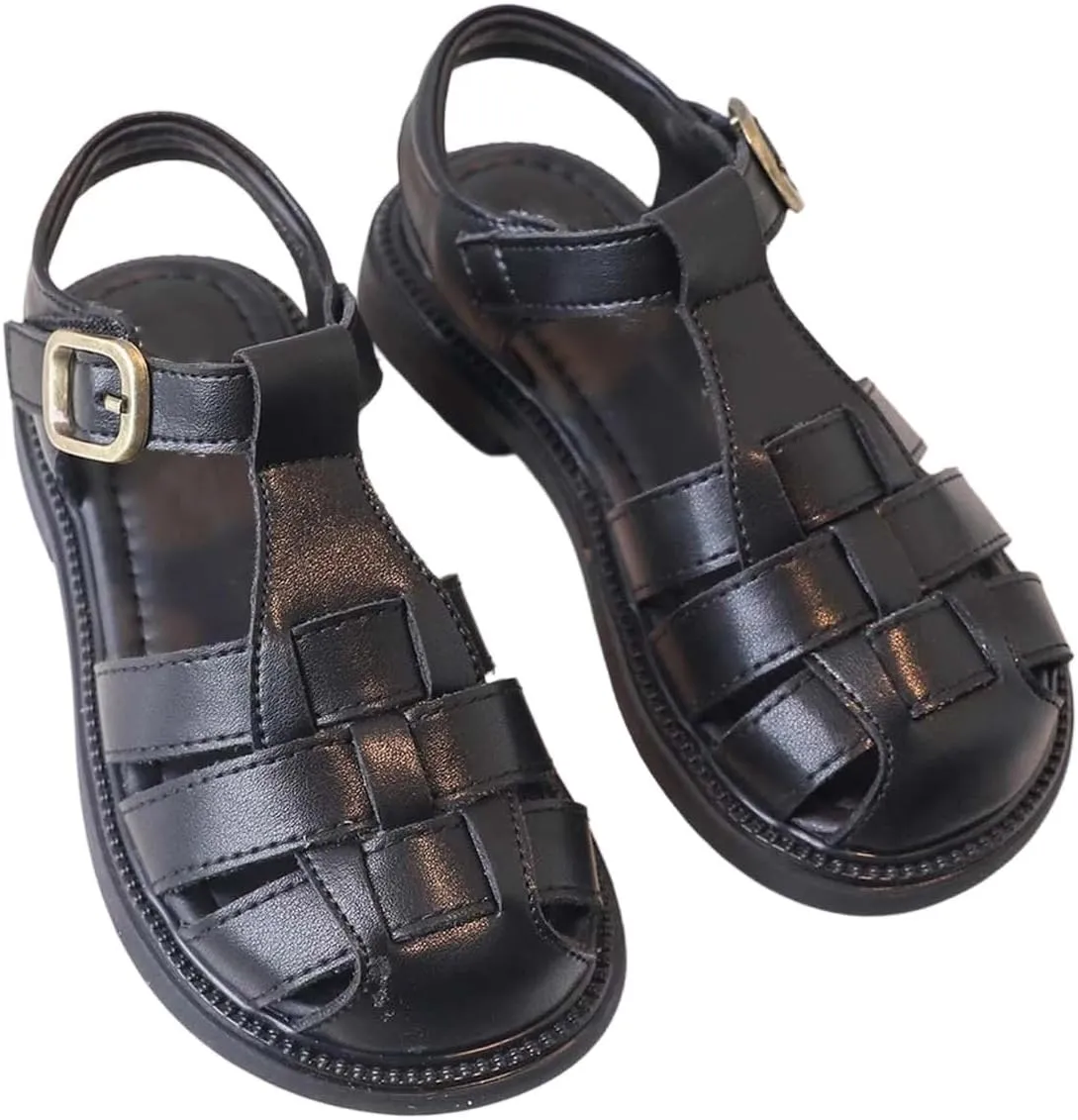 Girls Summer Sandals Casual Dress Shoes for Toddler Comfortable Lightweight Beach Fisherman Sandals