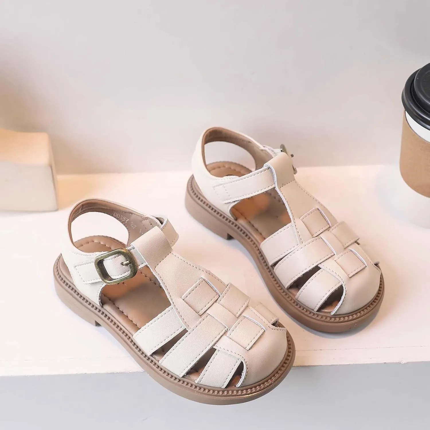 Girls Summer Sandals Casual Dress Shoes for Toddler Comfortable Lightweight Beach Fisherman Sandals