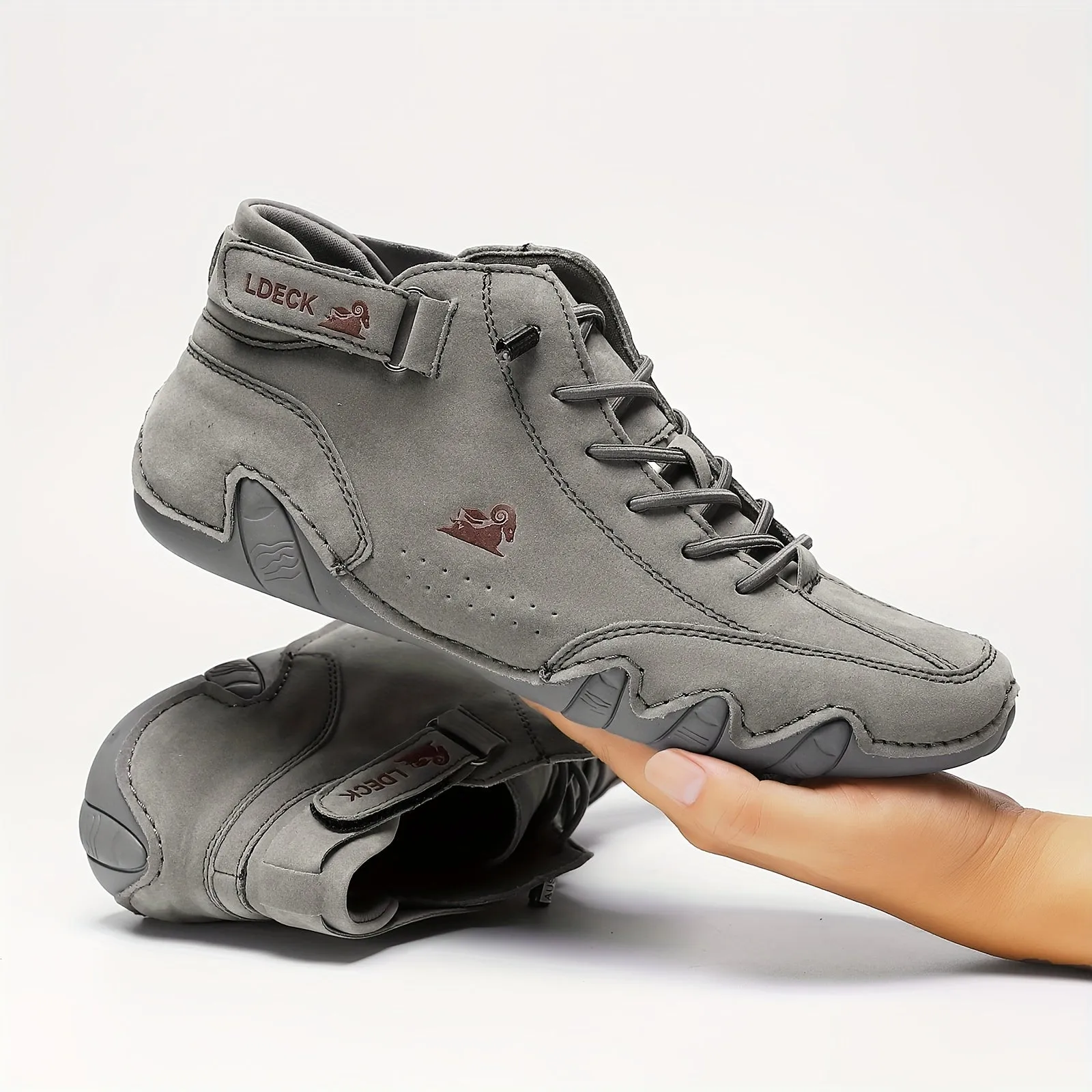 Grace  High-Top Lace-Up Trainers