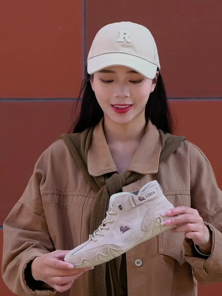Grace  High-Top Lace-Up Trainers