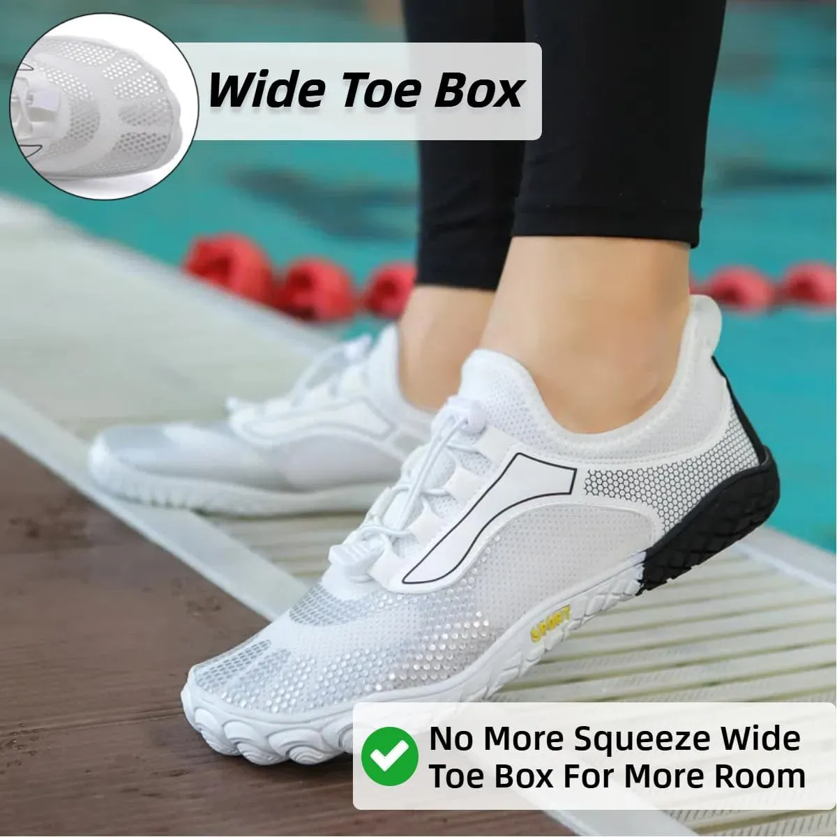Gronanda Peak Trail Barefoot Shoes Sport Edition for Men Women Zero Drop Wide Toe Box Shoes for Swim Beach Surf Gym