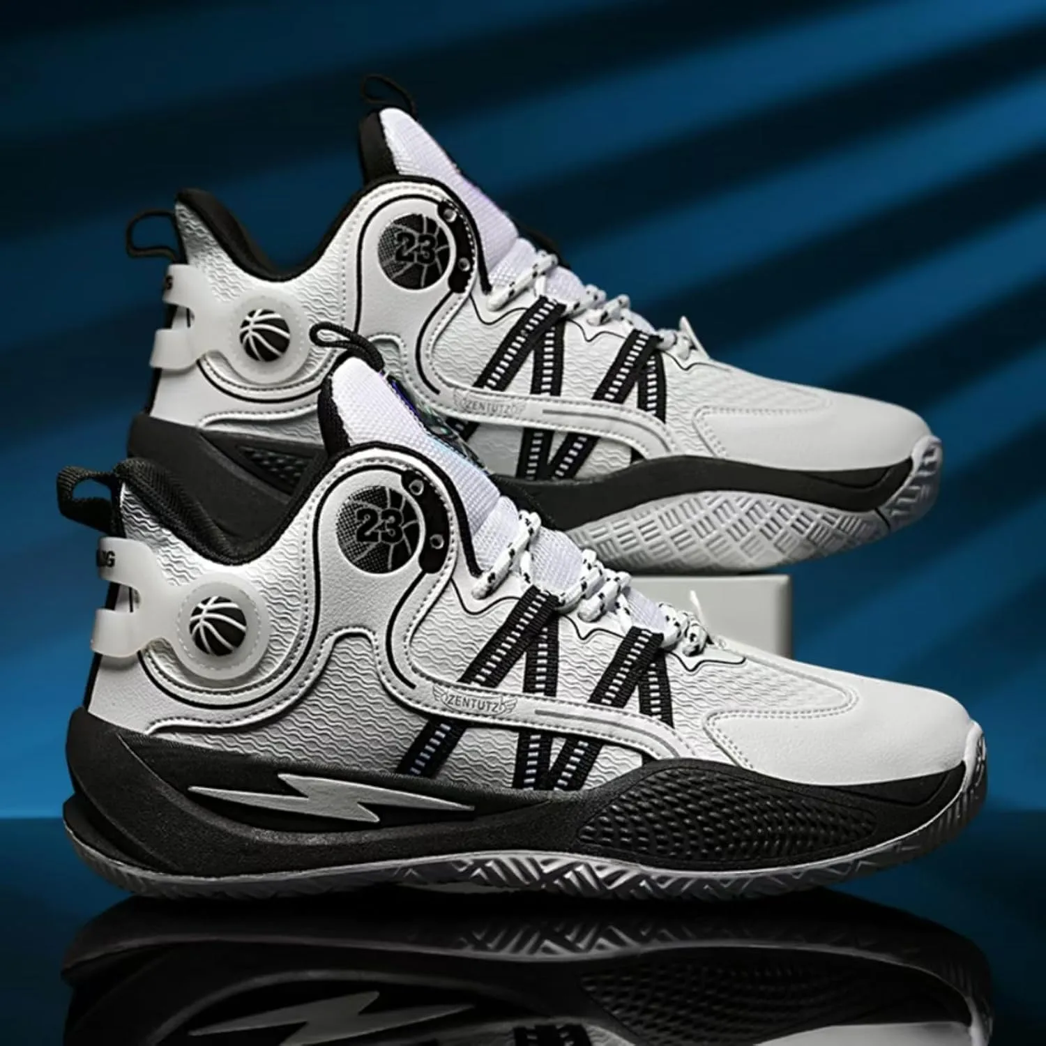 High Top Basketball Shoes for Women Lightweight Breathable Mesh Non Slip Outdoor Cushioning Workout Tennis Athletic Sneakers