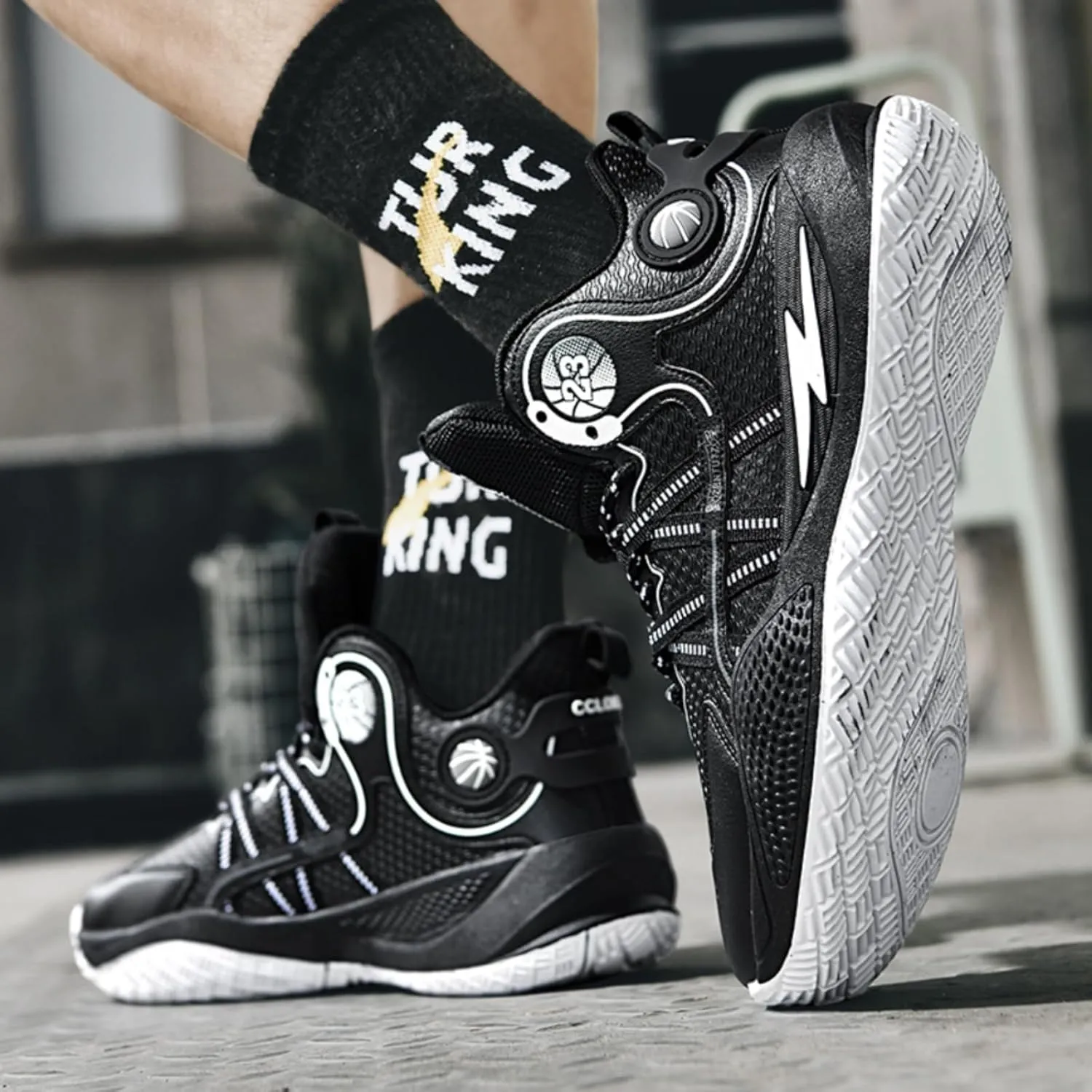 High Top Basketball Shoes for Women Lightweight Breathable Mesh Non Slip Outdoor Cushioning Workout Tennis Athletic Sneakers