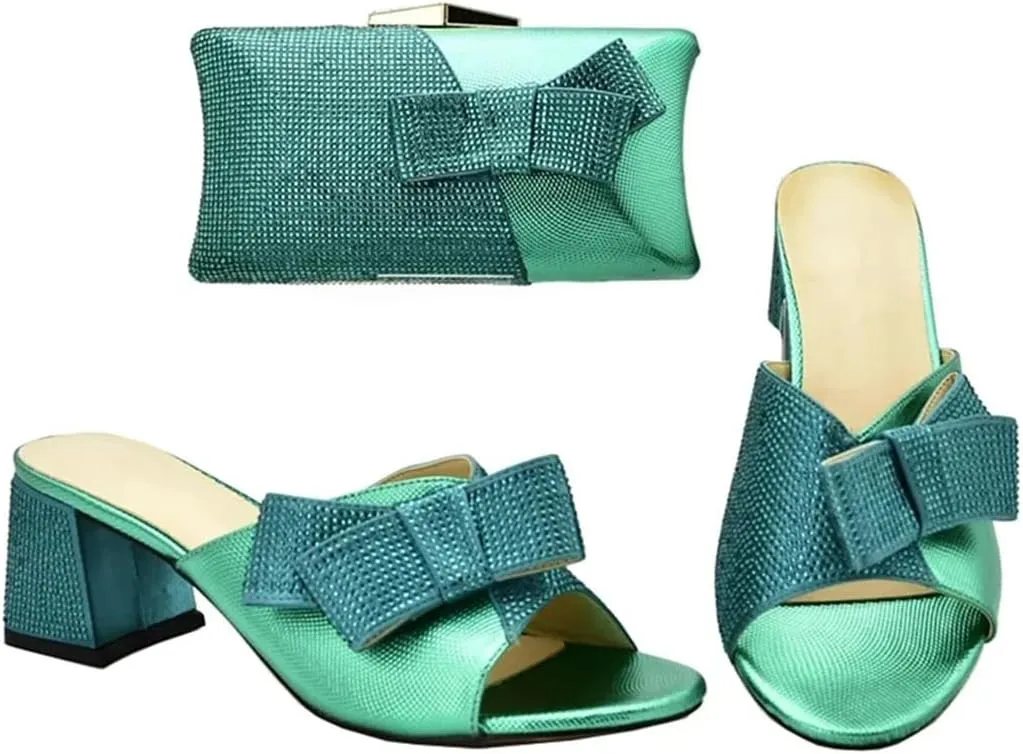 Italian Shoes and Bags Set Women Shoes and Bag Set for Party Wedding Pumps Shoes