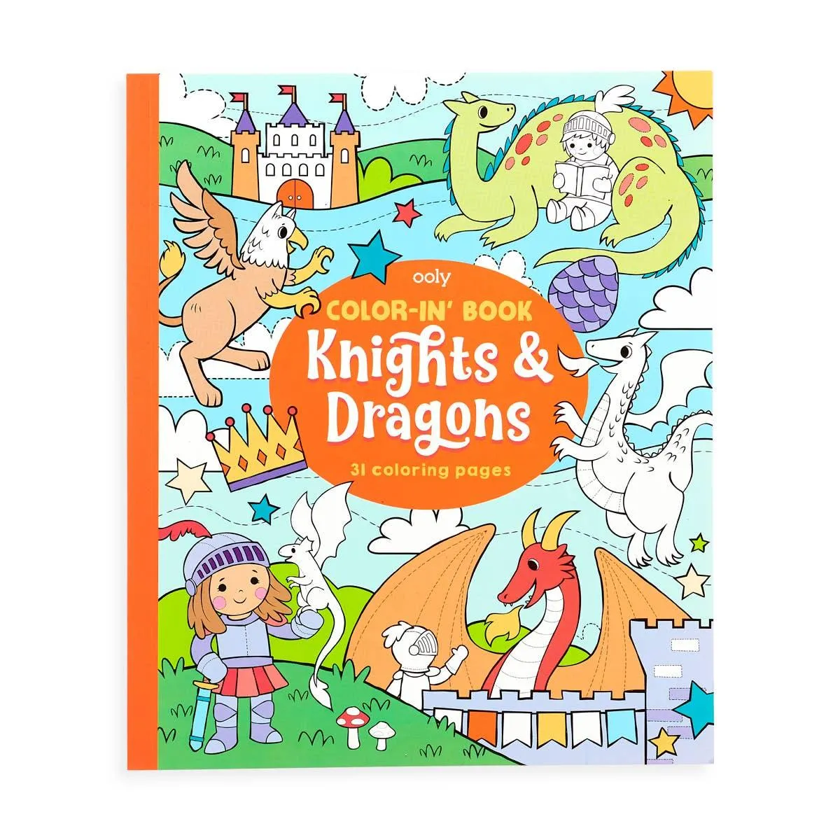 Knights & Dragons Color-in' Book