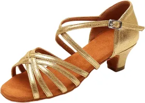 Leather Shoes Sandals for Girls Girls Sandals Comfortable Soft Sole Small Thick Heel Children Dance Shoes Fashionable Soft Sole Princess Dance
