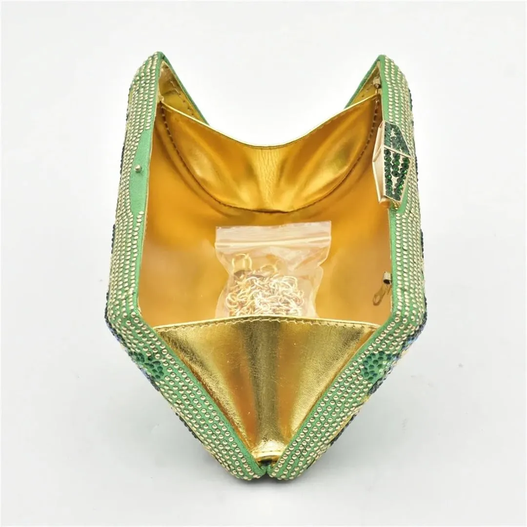 Luxury Italian Shoes Bag Set for Women Buckle Strap Summer Party Wedding Metal Decoration