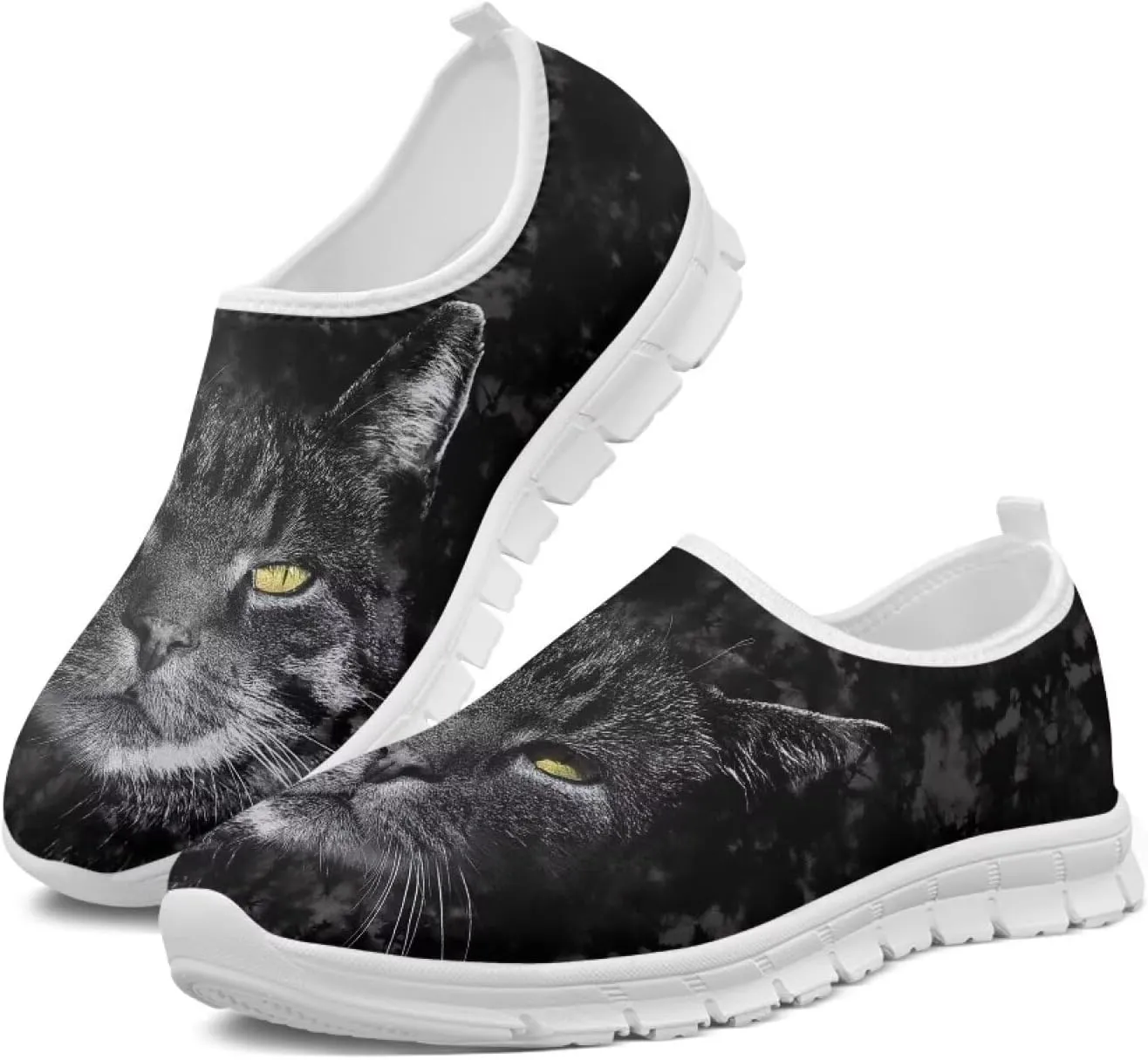 Men's Comfort Loafers Casual Slip-Ons Lightweight Walking Flats Comfortable Cycling Workout Tennis Shoes White Sole