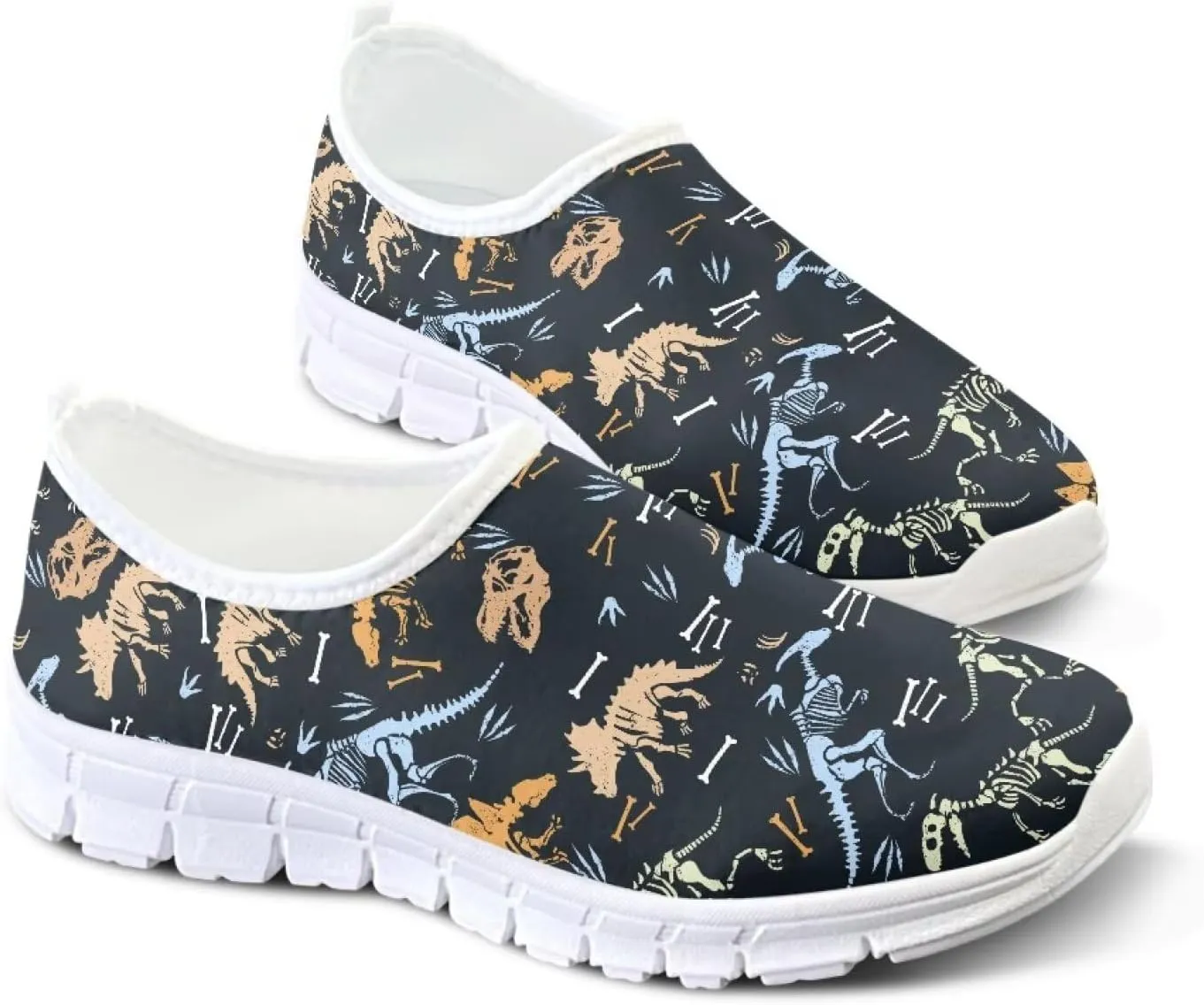 Men's Comfort Loafers Casual Slip-Ons Lightweight Walking Flats Comfortable Cycling Workout Tennis Shoes White Sole