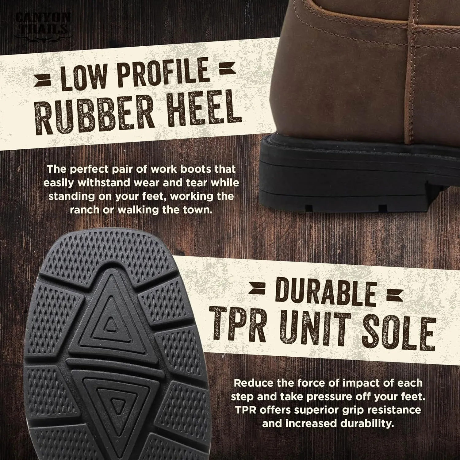 Mens Cowboy Boots - Square Toe Western Boots