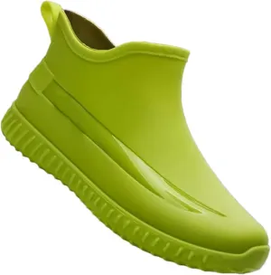 Men's Rain Shoes Short Tube Non-Slip Fishing Shoes Men's Rubber Shoes Waterproof Rain Boots Winter Cotton Warm Shoes