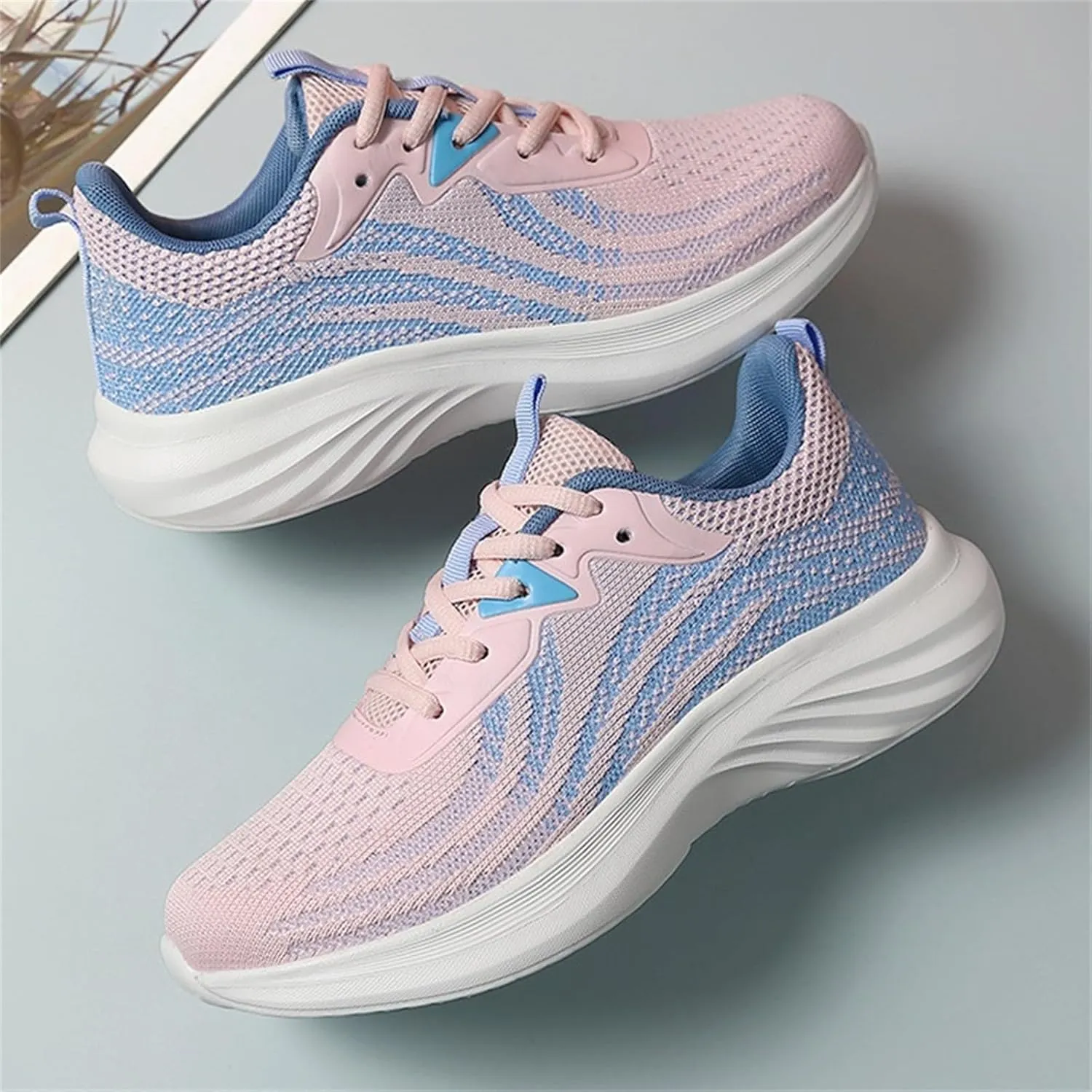 Men's Running Shoes-Breathable Lightweight Gym Comfortable Tennis Road Sneaker Training Shoes Walking Non-Slip Athletic Sneakers