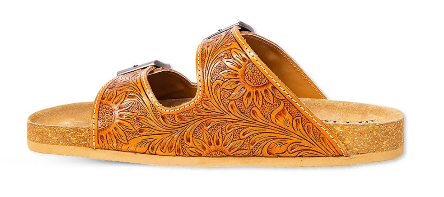 Molly Megan Hand-Tooled Sandals by Myra
