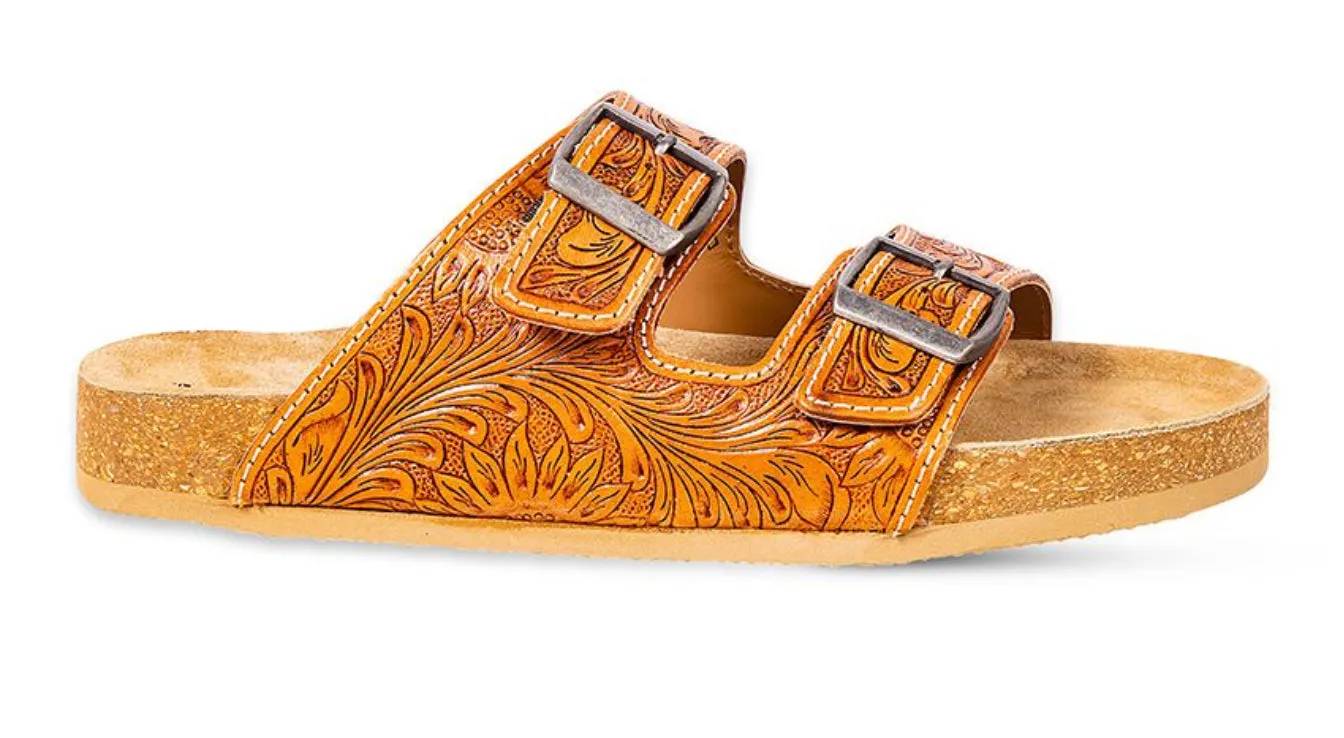 Molly Megan Hand-Tooled Sandals by Myra