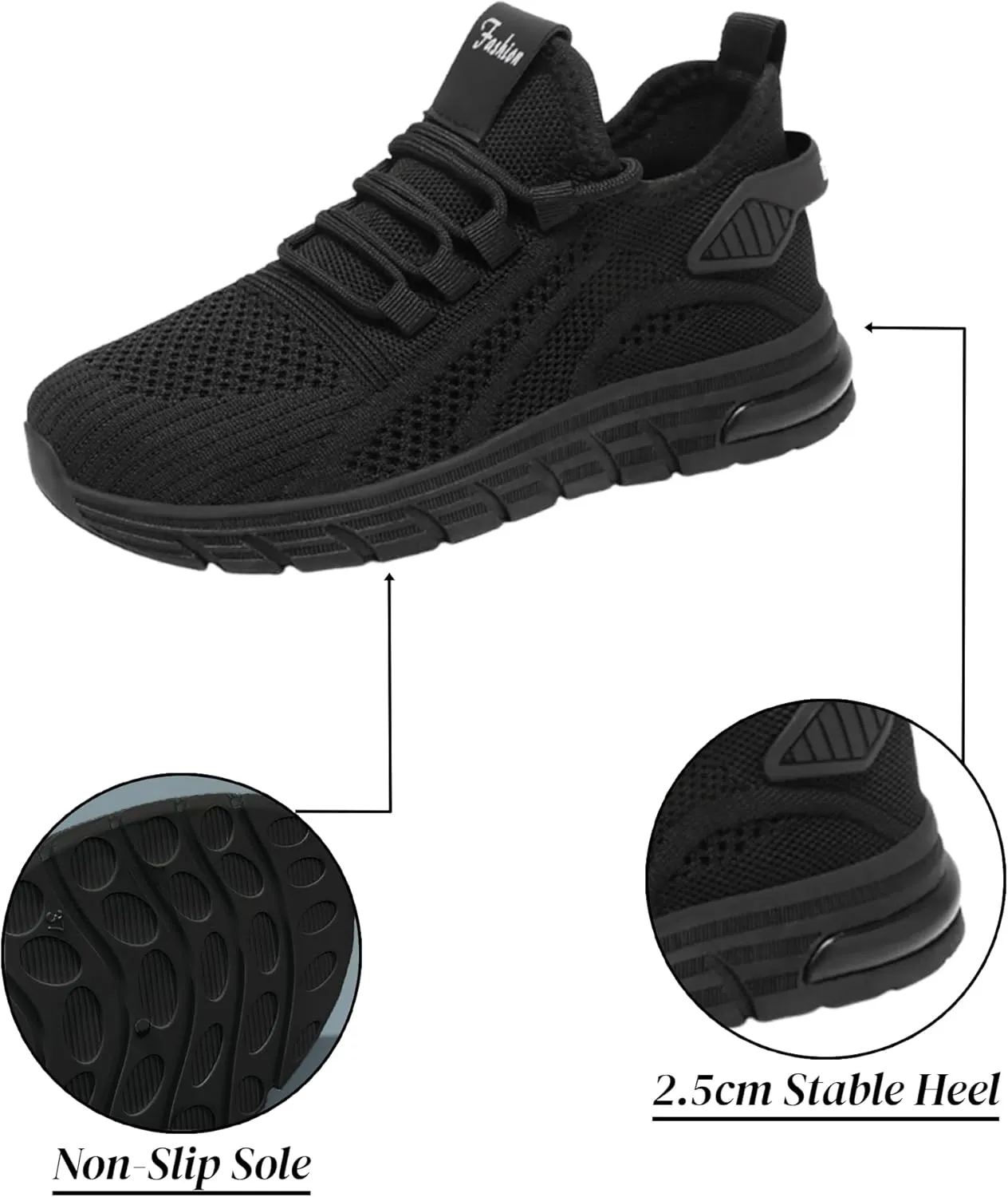 Orthopedic Shoes for Women Slip ons Hands Free Tennis Walking Shoes Breathable Athletic Gym Workout Training Sneakers