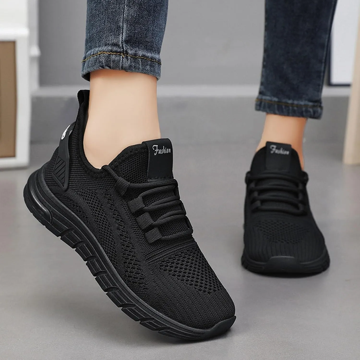 Orthopedic Shoes for Women Slip ons Hands Free Tennis Walking Shoes Breathable Athletic Gym Workout Training Sneakers