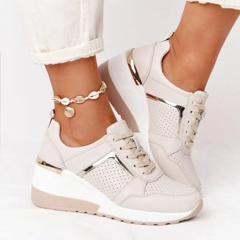 Rhie  Wedge Heel Trainers