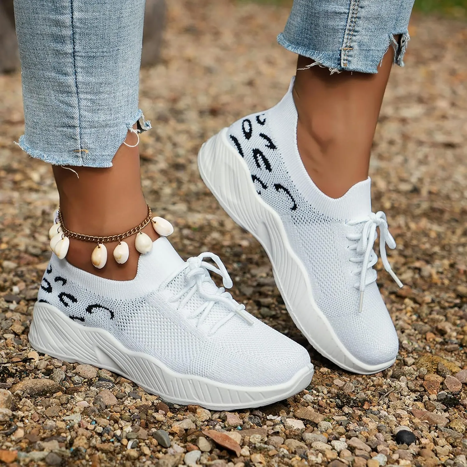 Running Shoes Women Walking Shoes Lightweight Tennis Shoes Non Slip Shoes Casual Breathable Sneakers for Workout Sports
