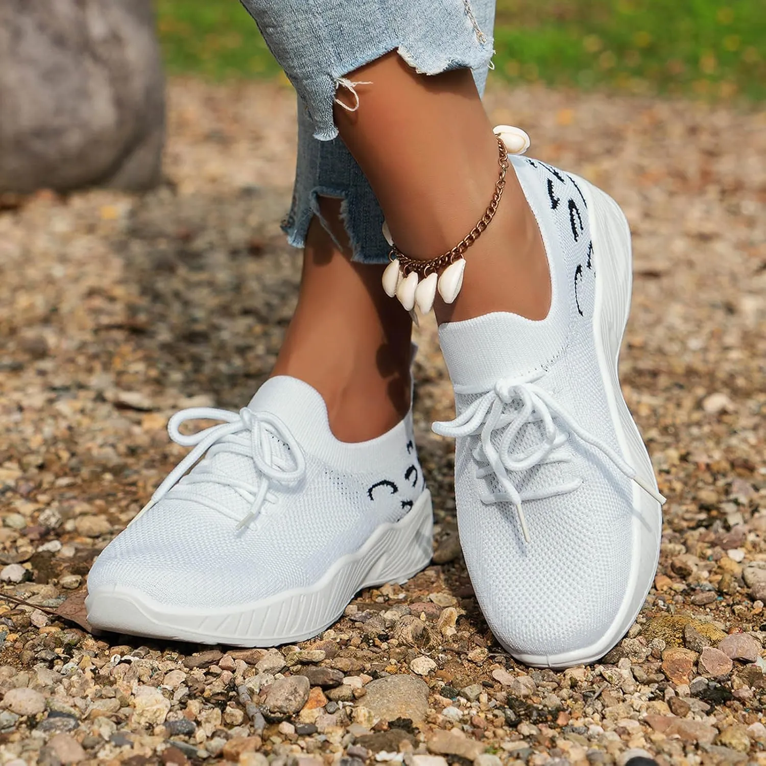 Running Shoes Women Walking Shoes Lightweight Tennis Shoes Non Slip Shoes Casual Breathable Sneakers for Workout Sports