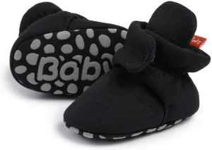 Sawimlgy Newborn Infant Baby Girl Boy Cotton Booties Stay On Sock Slippers Soft Bedroom Shoes Non-Skid Ankle Boots With Grippers Toddler Crib Warm Shoe First Walker Birthday Shower