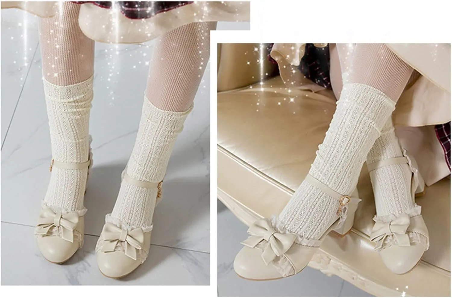 sfdgfhyf Little Girls Soft Sole Sneakers Summer Toddler Dress Bow Tie Pumps Low Heels Flower Party Wedding (Beige, 3 Big Kids)